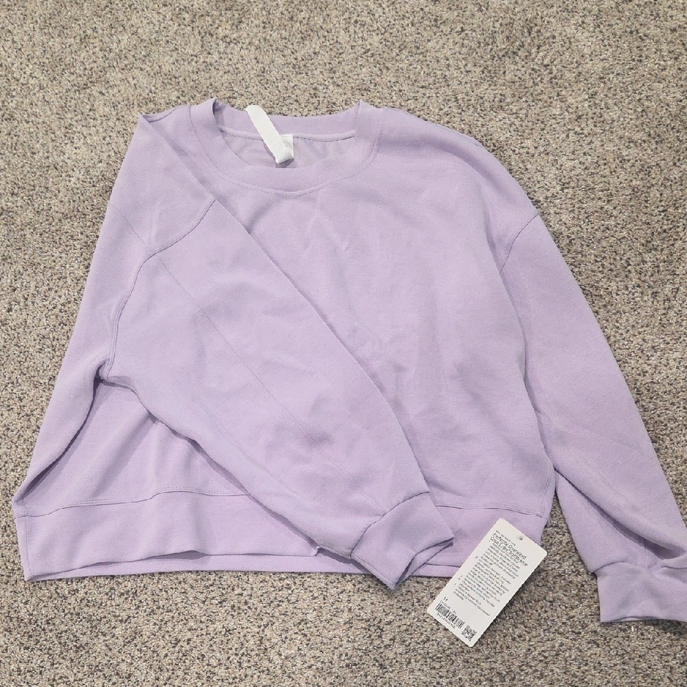 Lululemon Perfectly Oversized Crop Crew Softsteme stweatshirt